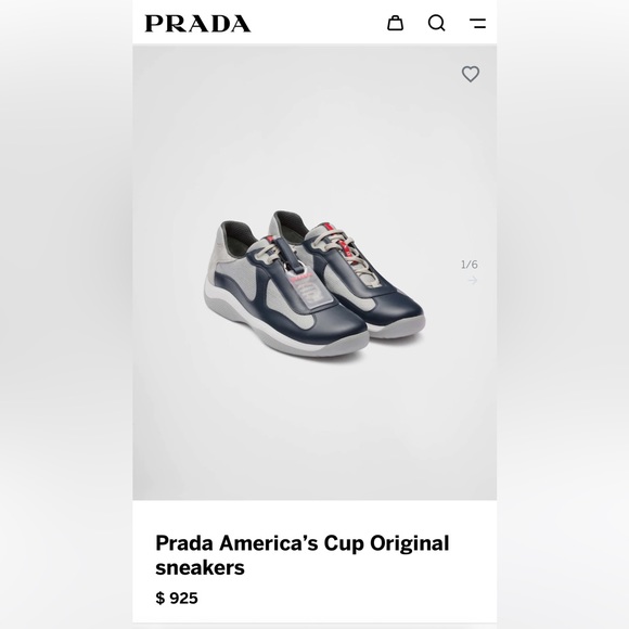 Prada mens navy sneakers - Picture 11 of 12